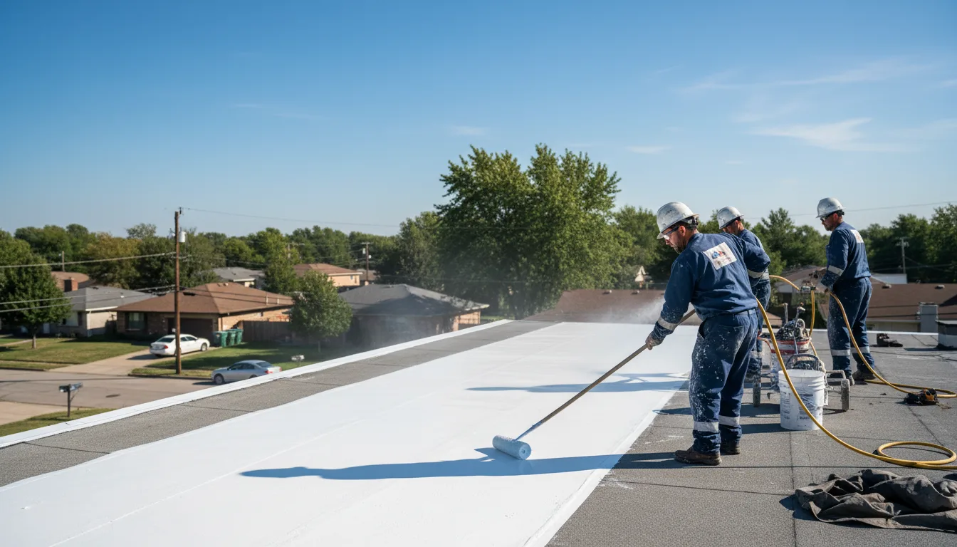 Commercial roof coating in Baldwyn, MS near me